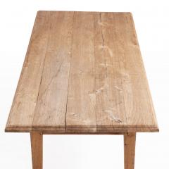 A Simple French Oak Farm Table C 1900  - 4541006