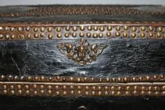 A Sizable 18th Century English Leather Bound Trunk - 3208940