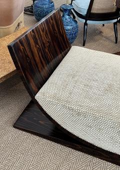 A Sleek French Art Deco Macassar Ebony Gondola Daybed - 3480347