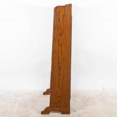 A Small Arts Crafts Oak Bookcase with Adjustable Shelves - 4192525