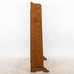 A Small Arts Crafts Oak Bookcase with Adjustable Shelves - 4192526