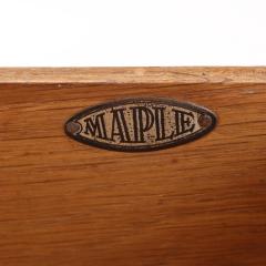 A Small English Art Deco Cerused Oak Desk C 1940  - 4576221