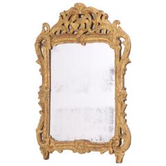 A Small French Giltwood and Carved Mirror 18th C  - 4651626