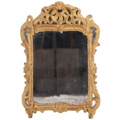 A Small French Giltwood and Carved Mirror 18th C  - 4651627