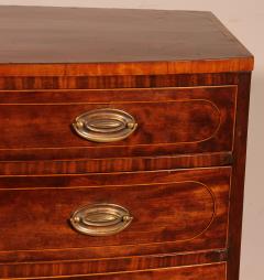 A Small Mahogany Chest Of Drawers With Inlays 18th Century - 3665639