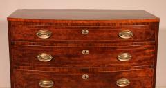A Small Mahogany Chest Of Drawers With Inlays 18th Century - 3665641
