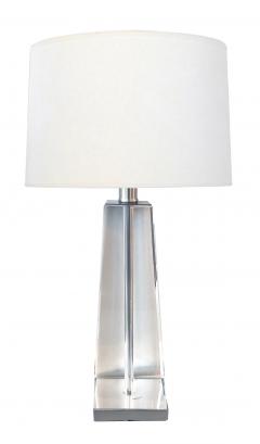 A Solid Crystal Obelisk form Table Lamp - 3116642