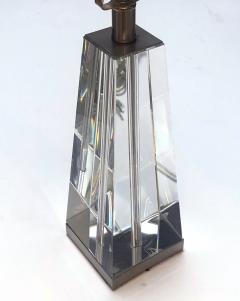 A Solid Crystal Obelisk form Table Lamp - 3116648