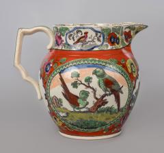 A Staffordshire Creamware Small Jug with Birds - 814453