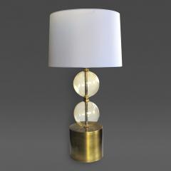 A Striking Murano Mid Century Lamp of Stacked Gold Orbs - 59877