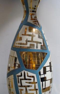 A Striking Pair of Italian Lamps with Gilt Geometric Decoration - 425790