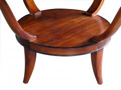 A Stylish French Mahogany Circular Center Table - 484807