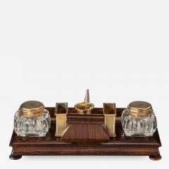 A Stylish William Iv Rosewood And Silver Gilt Portable Desk Compendium - 1298654