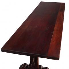 A Substantial Brazilian Trestle Table C 1920 made from a dense wood  - 4439364