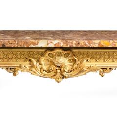 A Superb Pair Of Giltwood Console Tables With Original Marble Tops - 1226794