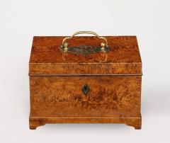 A Swedish Birchroot Box with Brass Mounts 19th Century - 4713688