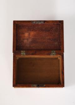 A Swedish Birchroot Box with Brass Mounts 19th Century - 4713689