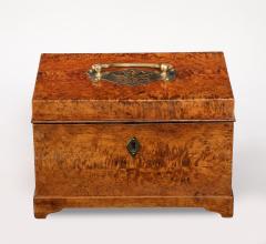 A Swedish Birchroot Box with Brass Mounts 19th Century - 4713690