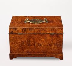A Swedish Birchroot Box with Brass Mounts 19th Century - 4713692