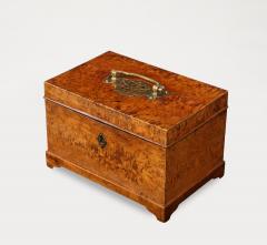 A Swedish Birchroot Box with Brass Mounts 19th Century - 4713694