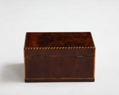 A Swedish Empire Inlaid Mahogany Box Early 19th Century - 3614964