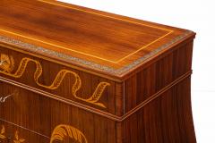 A Swedish Grace fruitwood inlaid rosewood chest of drawers Circa 1930 40  - 2344080