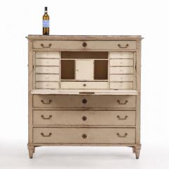 A Swedish Gustavian painted fall front desk C 1820  - 4249700