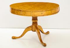 A Swedish Karl Johan Birch Root Drum Table Circa 1830s - 872404