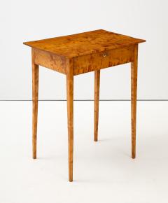 A Swedish Late Gustavian Birchwood Side Table First Half 19th Century - 3933604