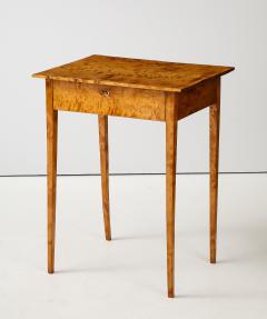 A Swedish Late Gustavian Birchwood Side Table First Half 19th Century - 3933610