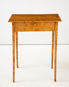 A Swedish Late Gustavian Birchwood Side Table First Half 19th Century - 3933612