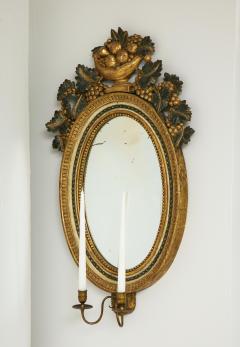 A Swedish Late Gustavian Giltwood and Painted Mirror Circa 1800s - 761046