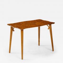 A Swedish Modern Burr Birch Side Table Circa 1940s - 2317507