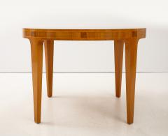 A Swedish Modern Circular Elmroot Sidetable circa 1940s - 3841919