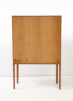 A Swedish Modern Walnut Cabinet Apprentice Examination Piece Dated 1955  - 3447244