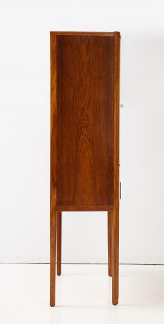 A Swedish Modern Walnut Cabinet Apprentice Examination Piece Dated 1955  - 3447245