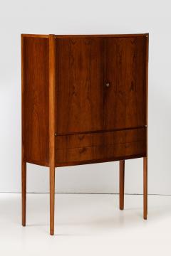 A Swedish Modern Walnut Cabinet Apprentice Examination Piece Dated 1955  - 3447271