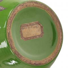 A Swedish Patinated Bronze Vase with Silver Overlay 20th C  - 4372373