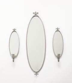 A Swedish Pewter Mirror Set CIrca 1930s - 4713630