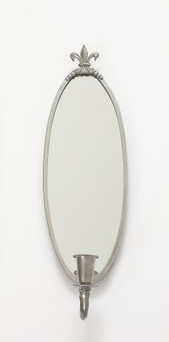 A Swedish Pewter Mirror Set CIrca 1930s - 4713635