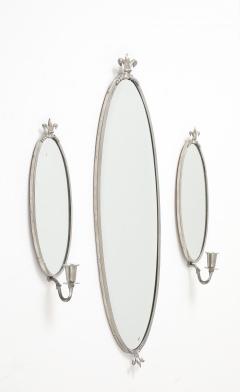 A Swedish Pewter Mirror Set CIrca 1930s - 4713640