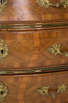 A Swedish Rococo Bomb Commode Mid 18th Century  - 2376252