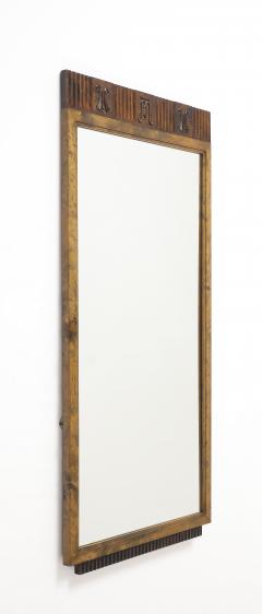 A Swedish Stained Birch Mirror Circa 1930s - 4713578