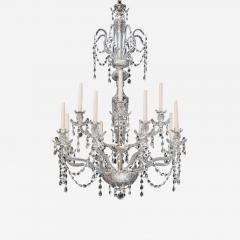 A TWELVE LIGHT EDWARDIAN CHANDELIER - 3800050