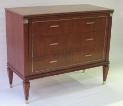 A Tailored French 1940s Tiger Mahogany Chest in the Neoclassical Taste - 597724