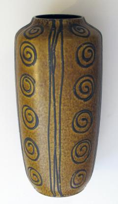 A Tall and Strikiing West German 1960s Ochre Glazed Vase - 429616