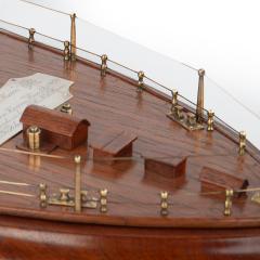 A Teak Model of the Stern of HMS Howe Presented to Captain Assheton Gore Curzon - 4347098