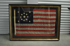 A Thirteen star American flag Circa 1896 1926 in the medallion configuration - 4541236