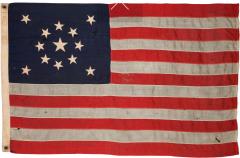 A Thirteen star American flag Circa 1896 1926 in the medallion configuration - 4545081