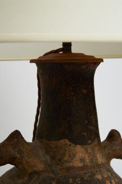 A Tribal Terracotta Table Lamp - 2330764